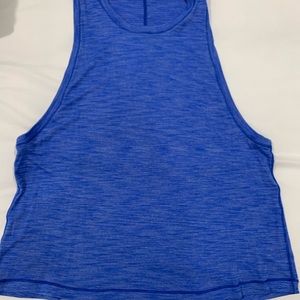 Blue lululemon muscle tank